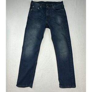 Levi's 513 Slim Straight Jeans Men's 30x30 Dark Indigo Wash Modern Stretch